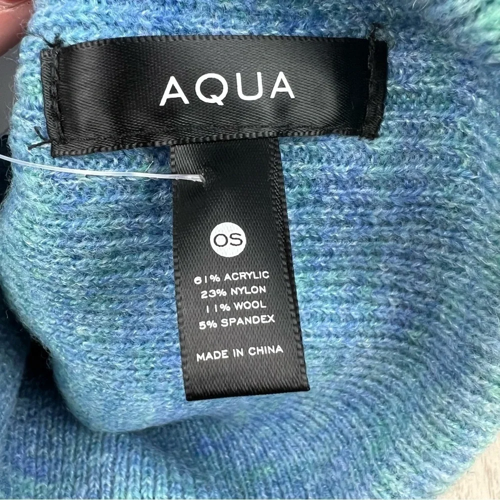 Aqua Space Dye Knit Beanie OS Blue $68 *Exclusive Bloomingdale's Design*